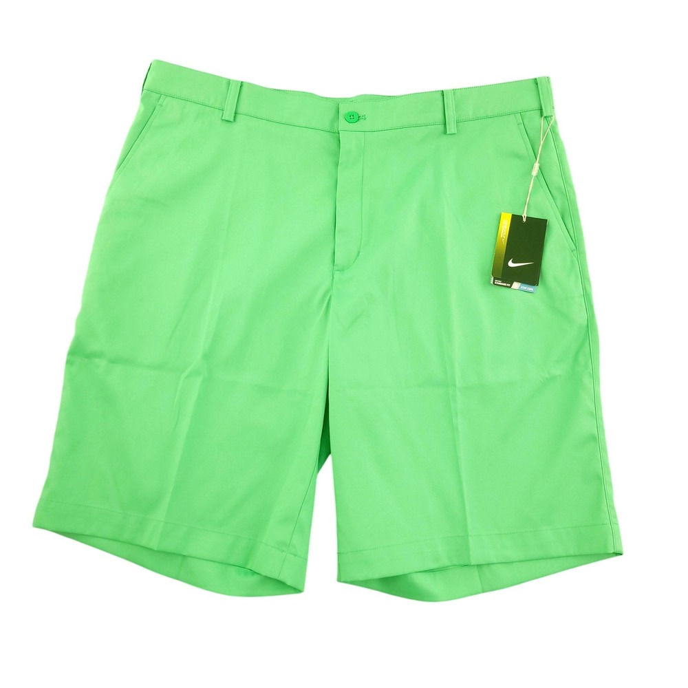 Nike Golf Shorts Mens 38 Green Dri-FIT Golf Performance Standard Fit Chino